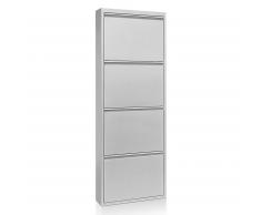 Kavehome - Zapatero Bogotá..., Disponible En Metal Y De Color Plata Por Solo 121.85 Eur