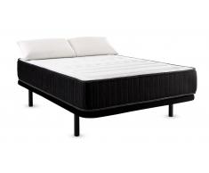 Pack Colchón Confort-Visco + Base Tapizada + Almohada 80x180