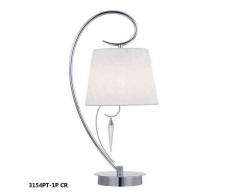 AJP ILUMINACION SOBREMESA SERIE LARA, CROMO 1 LUZ.