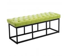 CLP Banco Amun B120 tapizado de cuero sintético metal verde 46 cm
