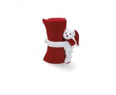 Manta polar c/ osito de peluche BILOO
