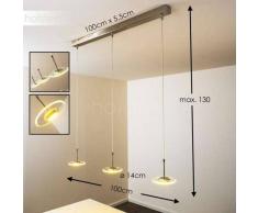 Puntarenas Lámpara colgante LED Acero inoxidable, 3 luces - 400 Lumen - Moderno - Zona interior - 2900 Kelvin - 2 - 4 días laborables .