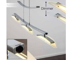 AKORDA Lámpara Colgante LED Cromo, 3 luces - 2400 Lumen - Moderno - Zona interior - 3000 Kelvin - 2 - 4 días laborables .