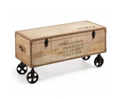 Kavehome Cofre Nord, En Madera,Metal - Natural,Negro