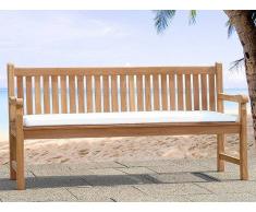 Beliani Colchón Para Banco De Jardín 180 Cm - Cojín Para Mobiliario De Exterior - Color Beige (17332)