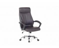 Beliani Silla De Oficina - Giratoria - Piel Sintética - Marrón - Champion (49663)