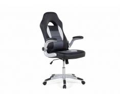 Beliani Silla De Oficina - Giratoria - En Piel Sintética - Negro - Dean (39237)