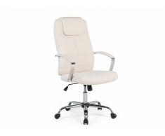 Beliani Silla De Oficina - Giratoria - Piel Sintética - Beige - Winner (48728)
