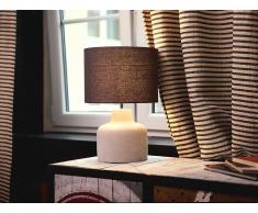 Beliani Lámpara De Mesa - Iluminación De Noche - Concreto - Gris - Bhima (51064)