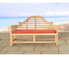 Beliani Colchón Para Banco De Jardín Marlboro - 152x52x5cm - Color Terracota (17339)