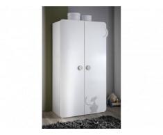 Blanco Armario CATTY - 2 puertas - Blanco