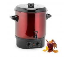 klarstein Biggie Olla pasteurizadora Acero inoxidable 27 litros 2000W Temporizador rojo