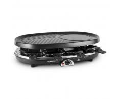 klarstein All-U-Can-Grill Raclette con grill 4 en 1 Tortitas Crepes Plancha de piedra 8 personas