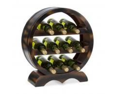 klarstein Barrica Botellero de madera estantería para vinos de 10 botellas madera de abeto