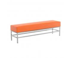 CLP Banco 4 plazas de Tulip acero inoxidable naranja 46 cm