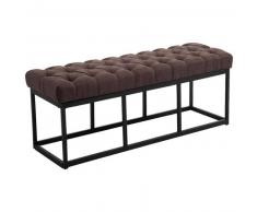 CLP Banco Amun B120 tapizado de tela metal marrón 46 cm