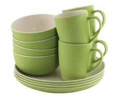 Outwell Bamboo Dinner Set 4 Persons de vajilla