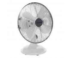 Bestron Ventilador de mesa retro 30 cm blanco DFT25W