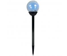 Luxform Estaca solar para jardín, Luxbright Palma Pearl Black, 13 unidades