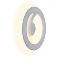 VidaXL Lámpara aplique de techo o pared, con LED, redonda, 24 cm