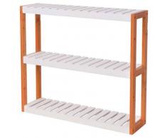 VidaXL Estantería de baño 60x15x54 cm bambú