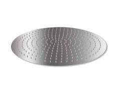 VidaXL Cabezal de ducha redondo efecto lluvia acero inoxidable 50 cm