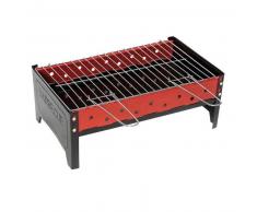 Camp Gear Barbacoa de carbón 44x25x16 cm acero inoxidable 8108357