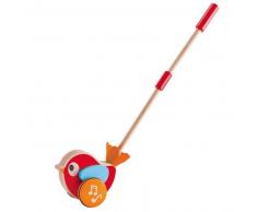 Hape Juguete de empuje musical Lilly rojo E0353