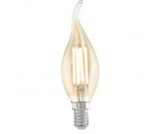 EGLO Bombilla LED de estilo vintage E14 CF37 11559, Color ámbar