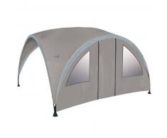 Bo-Garden Toldo lateral con puerta para dosel fiesta med gris 4472221