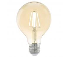 EGLO Bombilla LED de estilo vintage E27 G80 11556, Color ámbar