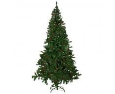 VidaXL Árbol De Navidad Artificial Con Piña 210cm