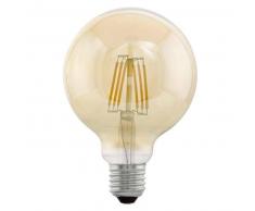 EGLO Bombilla LED de estilo vintage E27 G95 11522, Color ámbar