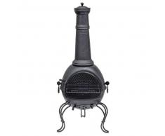 RedFire Chimenea con parrilla Cadiz Classical acero extra grande 84023