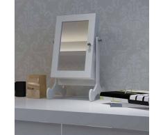 VidaXL Espejo joyero de madera con una puerta