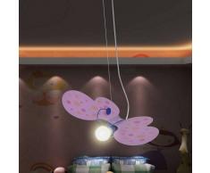 VidaXL Lámpara de techo infantil para niñas, modelo mariposa