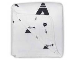 Jollein Manta de bebé muselina 120x120 negro y blanco 521-557-65081