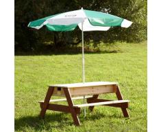 AXI Mesa de picnic infantil Nick con arena/ agua + sombrilla, marca