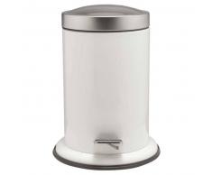 Sealskin Papelera con pedal Acero blanco 3 L 361732410