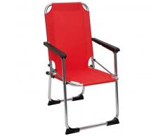 Camp Gear Silla plegable de camping para niños aluminio roja 1211929