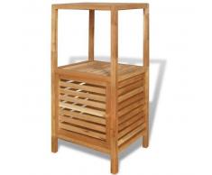 VidaXL Estantería de cuarto baño nogal 39,5x35,5x86 cm