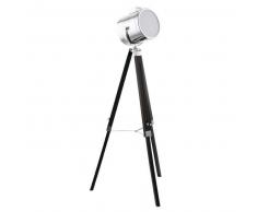EGLO Lámpara de pie Upstreet 94368, 150 cm, color metálico negro