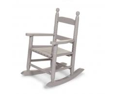 CHILDWOOD Silla mecedora para niños gris RCKSG2