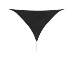 VidaXL Toldo de vela triangular tela oxford 3,6x3,6x3,6 antracita