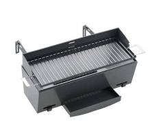 Landmann Barbacoa de carbón para balcón 49x18 cm negra 11900