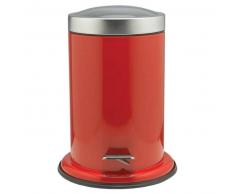 Sealskin Papelera con pedal Acero roja 3 L 361732424