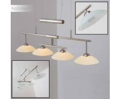 Honsel Lachs Lámpara colgante LED Níquel-mate, 4 luces - - Diseño - Zona interior - - 2 - 4 días laborables .