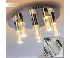 ENNADAI Lámpara de Techo LED Cromo, 6 luces - 1440 Lumen - Moderno - Zona interior - 3000 Kelvin - 2 - 4 días laborables .