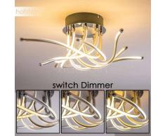 Rossport Lámpara de techo LED Cromo, 8 luces - 280/410 Lumen - Diseño - Zona interior - 3000 Kelvin - 2 - 4 días laborables .