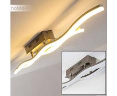 TIONGA Lámpara de Techo LED Níquel-mate, 2 luces - 1400 Lumen - Moderno - Zona interior - 3000 Kelvin - 2 - 4 días laborables .